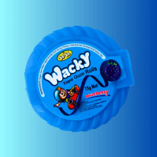 Wacky Bubble Gum Rolls Blueberry