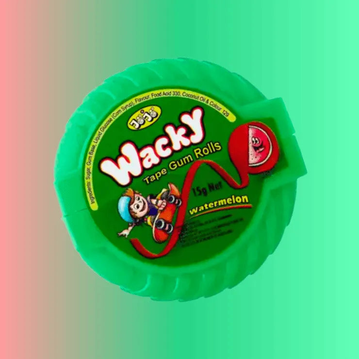 Wacky Bubble Gum Rolls Watermelon