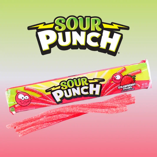 Sour Punch Strawberry Straws Candy