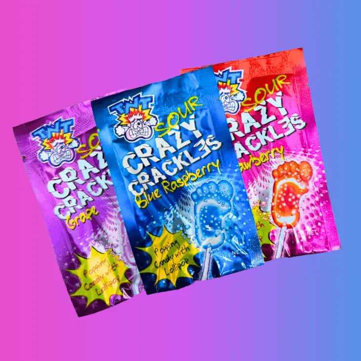 TNT Sour Crazy Crackles: Popping Candy & Lollipop – Lolly Haven