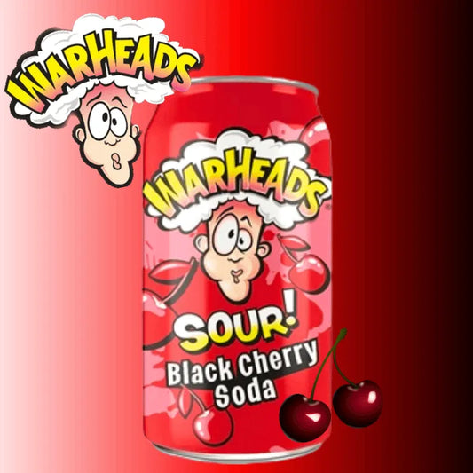 Warheads Sour Black Cherry Soda 355ml Can