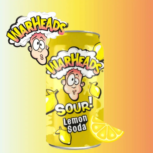 Warheads Sour Lemon Soda 355ml Can